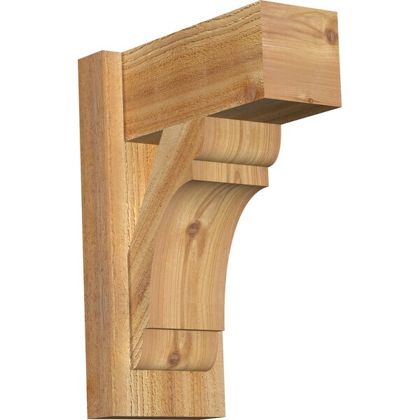 Ekena Millwork Olympic Block Rough Sawn Outlooker, Western Red Cedar, 6"W x 12"D x 16"H OUT06X12X16OLY05RWR - main